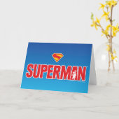 Klassisches Superman Bold-Logo Karte (Gelbe Blume)