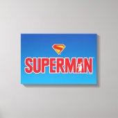 Klassisches Superman Bold-Logo Leinwanddruck (Vorderseite)