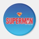 Klassisches Superman Bold-Logo Magnet (Vorne)