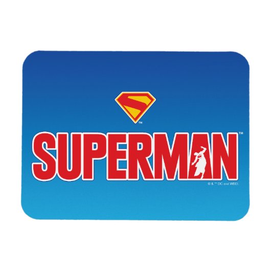 Klassisches Superman Bold-Logo Magnet (Horizontal)