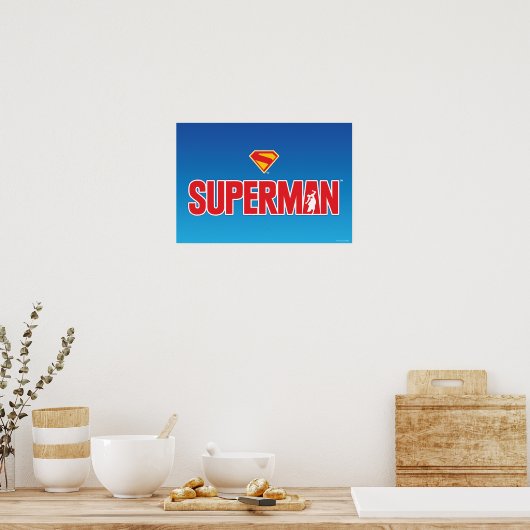 Klassisches Superman Bold-Logo Poster (Küche)
