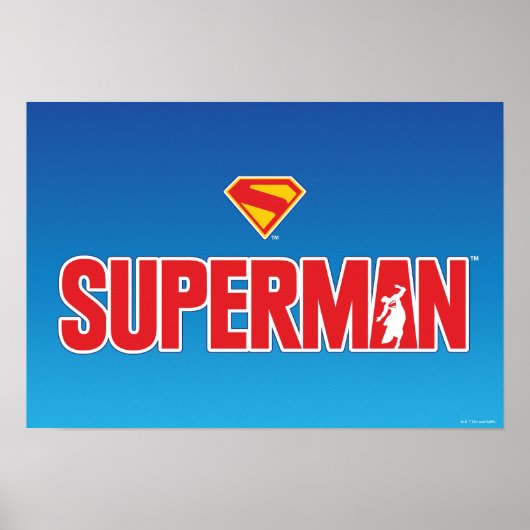 Klassisches Superman Bold-Logo Poster (Vorne)