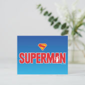 Klassisches Superman Bold-Logo Postkarte (Stehend Vorderseite)