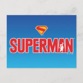 Klassisches Superman Bold-Logo Postkarte (Vorderseite)