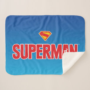 Klassisches Superman Bold-Logo Sherpadecke