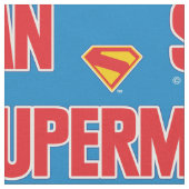 Klassisches Superman Bold-Logo Stoff (Nahaufnahme)