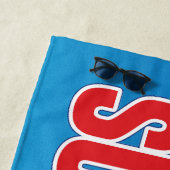 Klassisches Superman Bold-Logo Strandtuch (Beispiel)