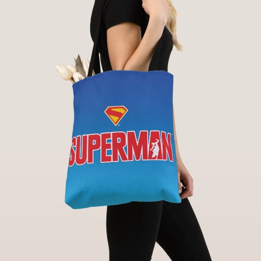 Klassisches Superman Bold-Logo Tasche (Von Nahem)