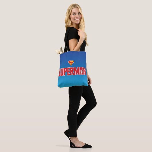 Klassisches Superman Bold-Logo Tasche (Am Model)