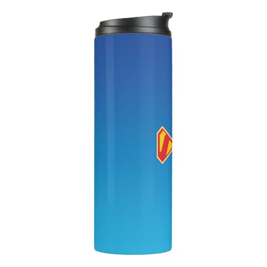 Klassisches Superman Bold-Logo Thermosbecher (Nach links gedreht)