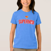 Klassisches Superman Bold-Logo Tri-Blend Shirt (Vorderseite)