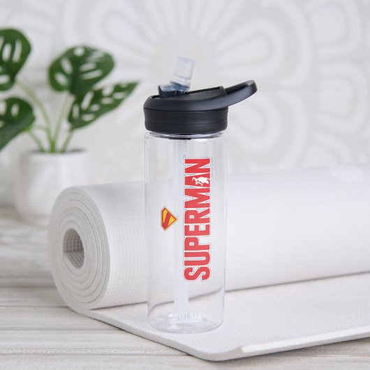 Klassisches Superman Bold-Logo Trinkflasche (Yoga)