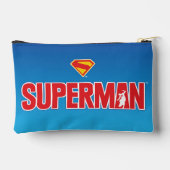Klassisches Superman Bold-Logo Zubehörtasche (Rückseite)