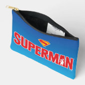 Klassisches Superman Bold-Logo Zubehörtasche (Offen)