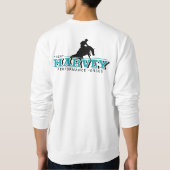 Klassisches Sweatshirt mit schwarzem Logo (Rückseite)