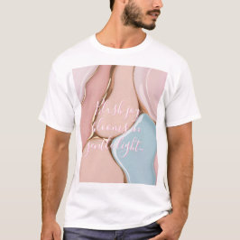 Klassisches T-Shirt mit stilvollem abstraktem Graf