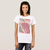 Klassisches T-Shirt mit stilvollem abstraktem Graf (Vorne ganz)