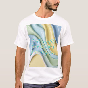 Klassisches T-Shirt mit stilvollem abstraktem Graf