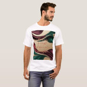 Klassisches T-Shirt mit stilvollem abstraktem Graf (Vorne ganz)