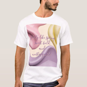 Klassisches T-Shirt mit stilvoller abstrakter Graf