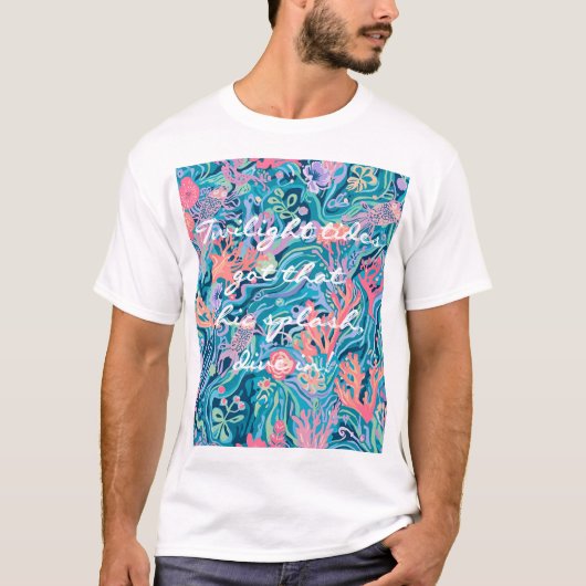 Klassisches T-Shirt mit stilvoller Grafik (Vorderseite)