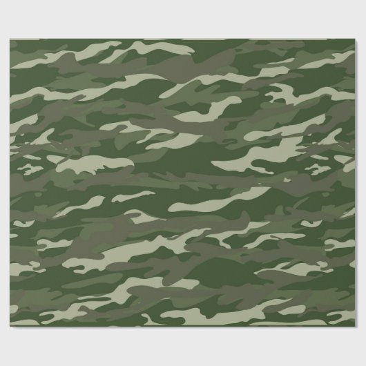 Klassisches Tarnungs-Packpapier Geschenkpapier (Flach)