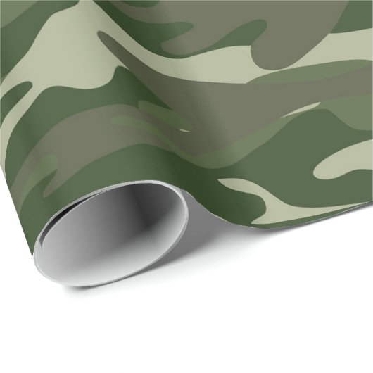 Klassisches Tarnungs-Packpapier Geschenkpapier (Rolleneckpunkt)