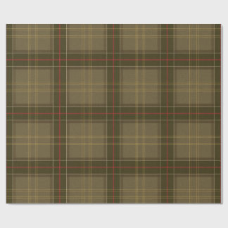 Klassisches Tartan in Tabak Geschenkpapier