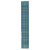 Klassisches Tartan Karo Polo Equestrian Monogramm Großer Tischläufer (Vorderseite)