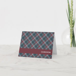 Klassisches Tartan-Karo Rot Türkis Grün Weihnachts