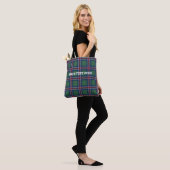 Klassisches Tartan-Karomuster personalisiert Tasche (Am Model)
