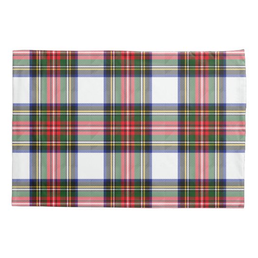 Klassisches Tartan-Urlaubsmuster Bettwäsche Xmas D Kissenbezug (Rückseite)