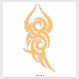 Klassisches Tattoo-inspiriertes Line-Art-Design Aufkleber