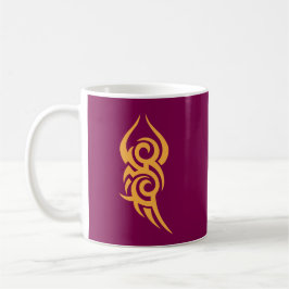 Klassisches Tattoo-inspiriertes Line-Art-Design Kaffeetasse