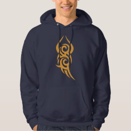 Klassisches Tattoo-inspiriertes Linienkunst-Design Hoodie