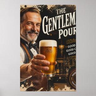 Klassisches Tavern Toast und Amber Cheer Poster