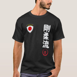 Klassisches Team Karate Goju Ryu Japan Flagge Kanj T-Shirt