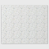 Klassisches Terrazzo-Muster-Hintergrundpapier Geschenkpapier (Flach)