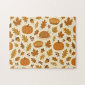 Klassisches Thanksgiving-Muster Puzzle (Horizontal)