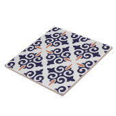 Klassisches traditionelles Blau des marokkanischen Fliese (Seite)