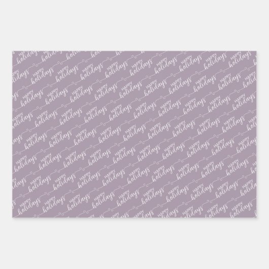 Klassisches traditionelles rosa Violett Kariert Geschenkpapier Set (Vorderseite)