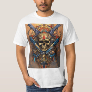 Klassisches, traditionelles, tattoo-Inspiriertes T T-Shirt