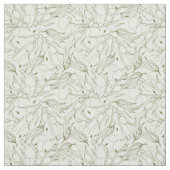 Klassisches trendy Blättermuster des Olivenbaums Stoff (Muster)