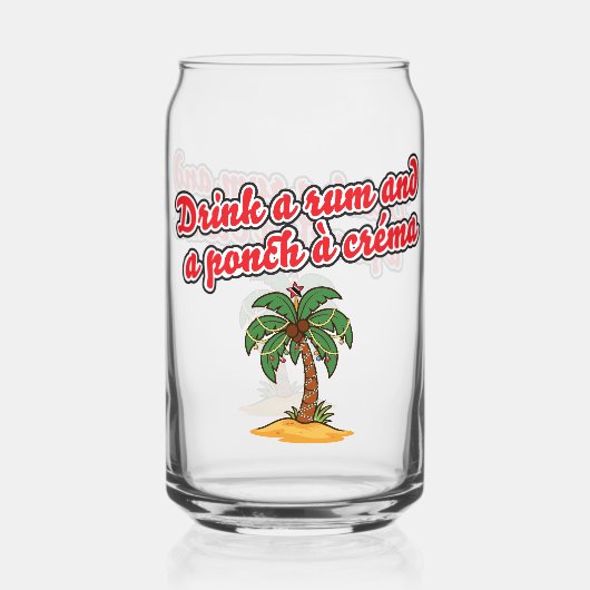 Klassisches Trini-Weihnachtsgetränkeglas Dosenglas (Vorderseite)