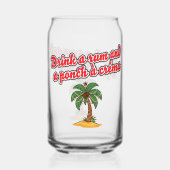 Klassisches Trini-Weihnachtsgetränkeglas Dosenglas (Rückseite)