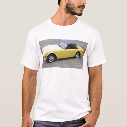 Klassisches Triumph TR6 Sportscar T-Shirt (Vorderseite)