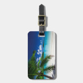 Klassisches tropisches Insel-Strand-Paradies Gepäckanhänger (Vorderseite vertikal)