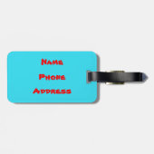 Klassisches tropisches Insel-Strand-Paradies Gepäckanhänger (Rückseite horizontal)