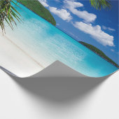 Klassisches tropisches Insel-Strand-Paradies Geschenkpapier (Ecke)