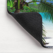 Klassisches tropisches Insel-Strand-Paradies Mousepad (Ecke)